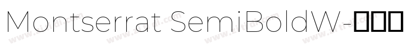 Montserrat SemiBoldW字体转换
